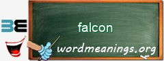 WordMeaning blackboard for falcon